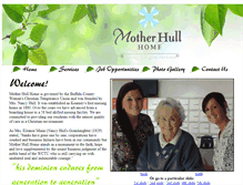 Tablet Screenshot of motherhullhome.com